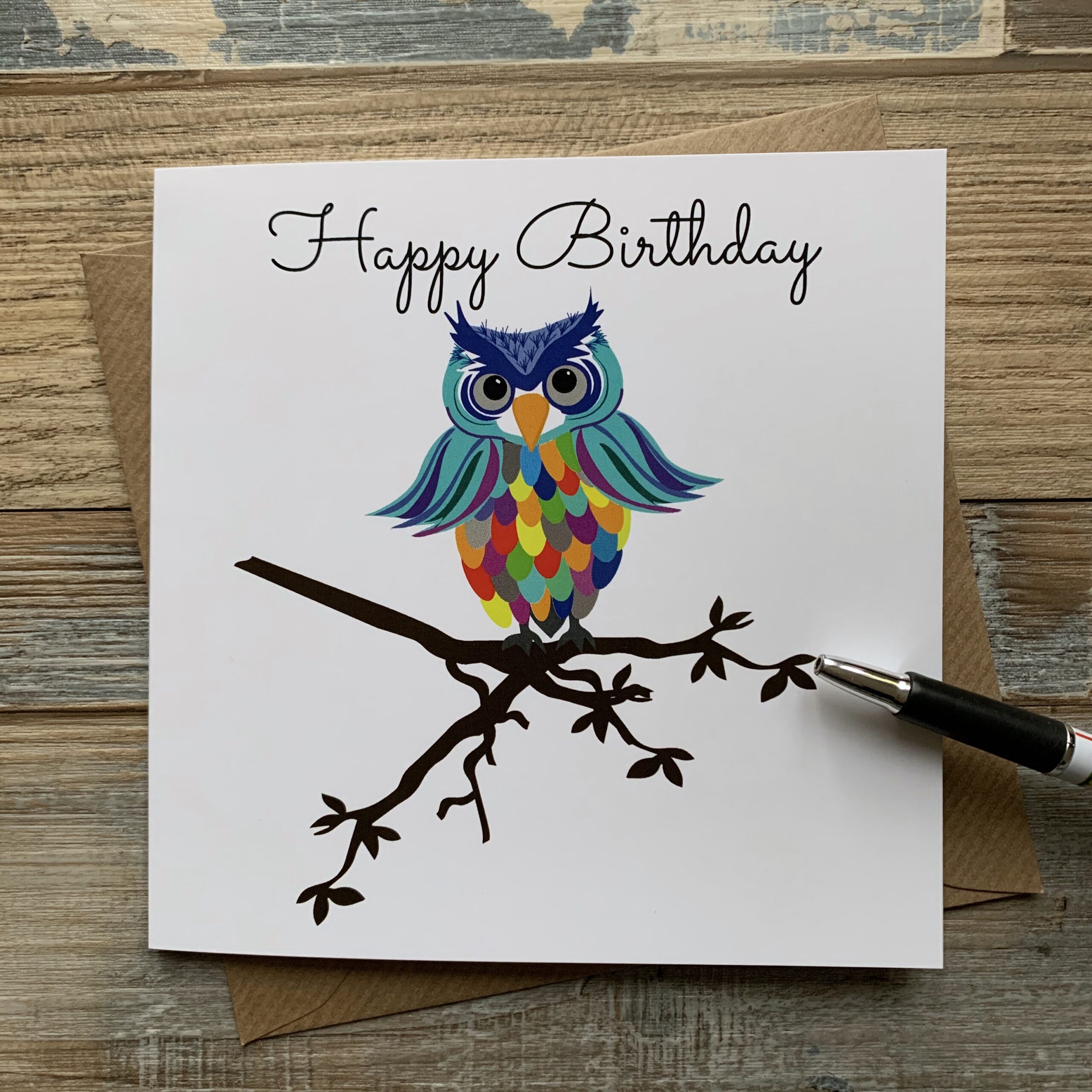 Free Printable Cute Owl Birthday Cards With Images Ow - vrogue.co